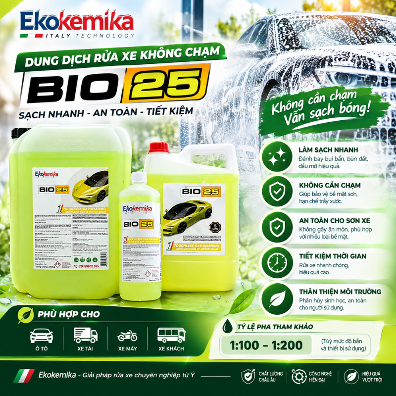 Dung dịch rửa xe không chạm Ekokemika BIO 25