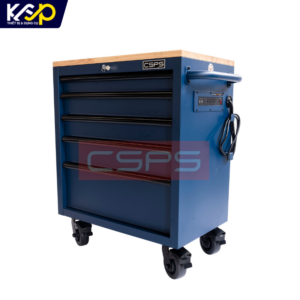 Tủ đồ nghề CSPS 76cm - 05 hộc kéo không nâng hạ màu đen/ xanh