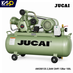 Máy nén khí piston JUCAI AW20012S 3 HP, 12 Bar, 100 Lít, 220V (Đài Loan)