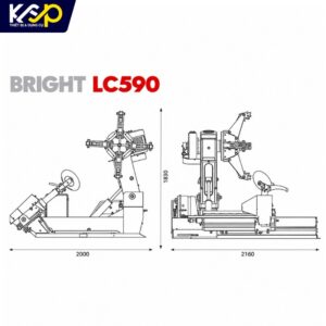Máy tháo vỏ xe tải Bright LC590D