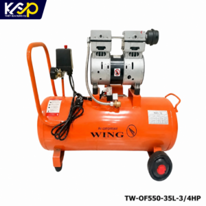Máy nén khí không dầu WING TW-OF550-35L-3/4HP 3/4 HP, 8 Bar, 35 Lít, 220V