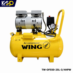 Máy nén khí không dầu WING TW-OF550-25L-3/4HPW 3/4 HP, 8 Bar, 25 Lít, 220V