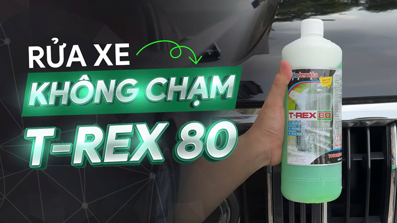 Hướng dẫn sử dụng dung dịch rửa xe không chạm Ekokemika T-Rex 80 theo tỷ lệ chính xác