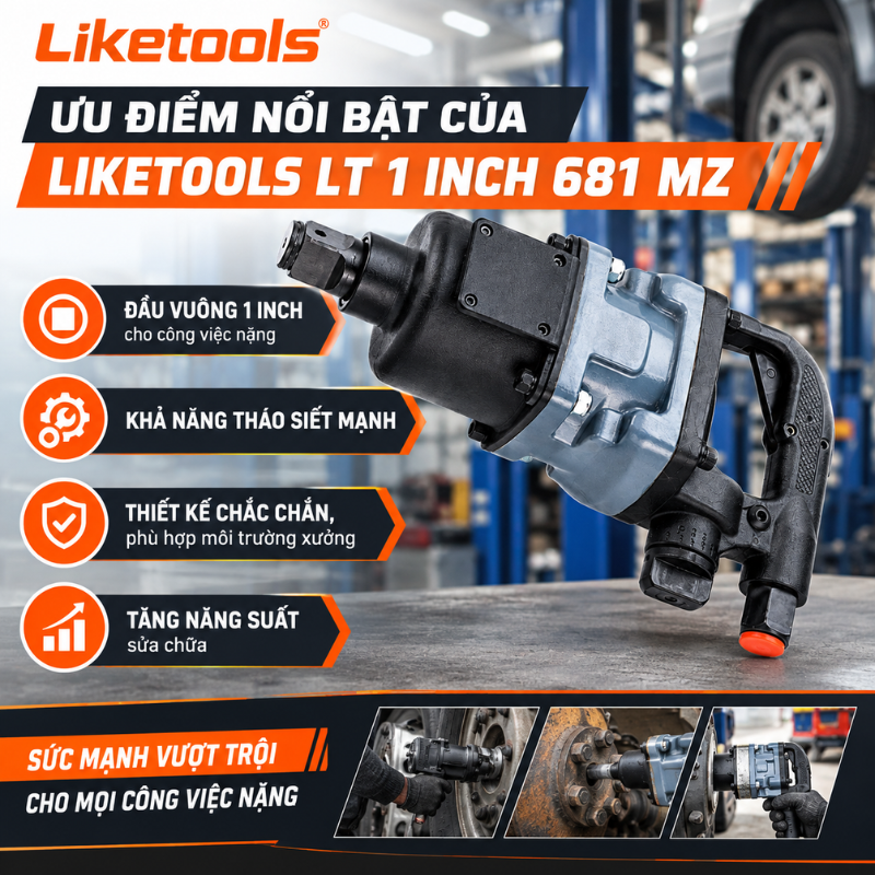 Súng bắn ốc khí nén Liketools LT 1 inch 681 MZ