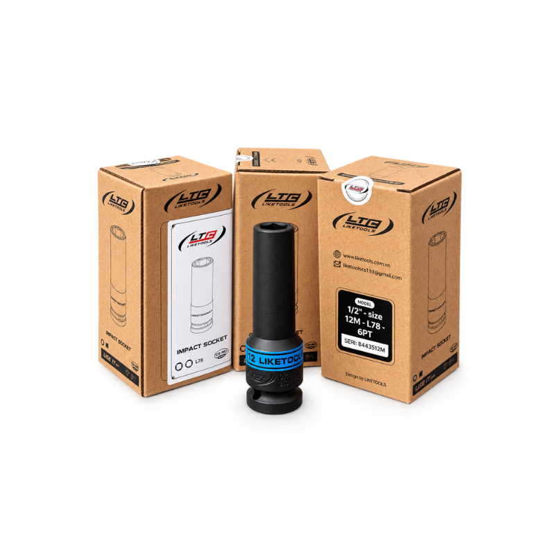 Đầu khẩu tuýp LTC Liketools 1/2” size 12 – L78 – 6PTM